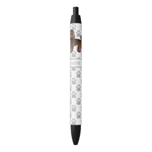 Stylo Noir Toudou Caniche Jouet Brun Chien de Dessin Animé &