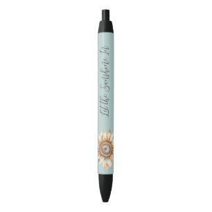 Stylo Noir Tournesol bleu blanc jaune