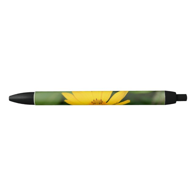 Stylo Noir Tournesol faux fleurissant (Devant)