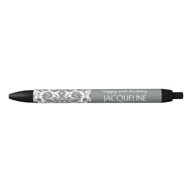 Stylo Noir Tout anniversaire d'année pour sa damassé à la (Devant)