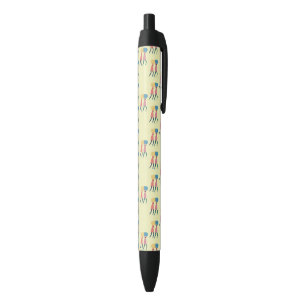 Stylo Noir Transport d'un motif de pilule