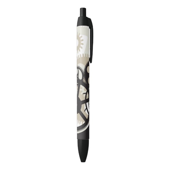 Stylo Noir Travail de roues de dent (Bas (Vertical))