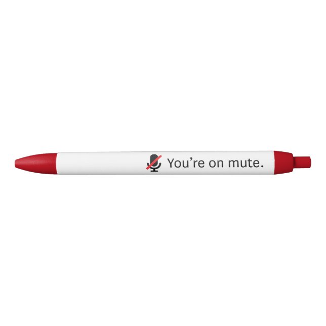 Stylo Noir Tu es muet.Stylo (Devant)