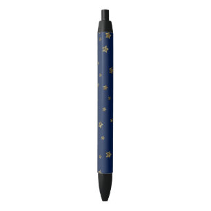 Stylo Noir Twilight Navy et Gold Stars