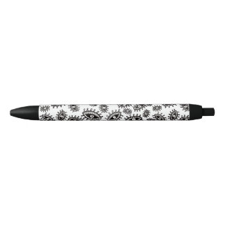 Stylo Noir Twily yeux blanc