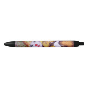 Stylo Noir Un clown doux jouant du violon