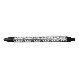 Stylo Noir Un Motif africain à la mode noir blanc