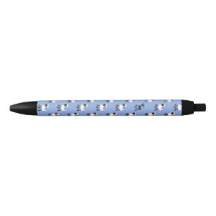 Stylo Noir Un mouton maigre. Motif drôle