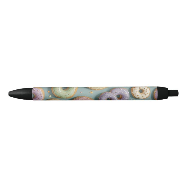 Stylo Noir Un rêve de beignet pastel à la mode (Devant)