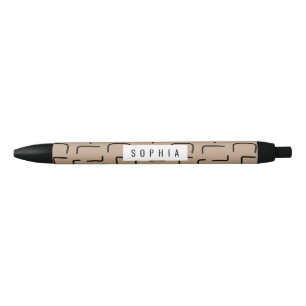 Stylo Noir Urban Geo Onyx Neutre Motif Blender