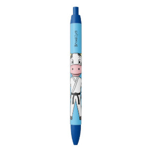 Stylo Noir Vache mignonne en combinaison kung fu