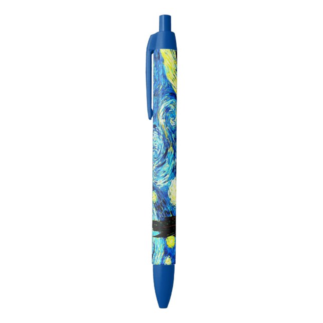 Stylo Noir Van Gogh - Nuit étoilée (Haut (Vertical))