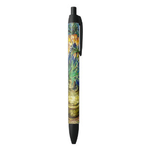 Stylo Noir Vase de cuivre de Fritillaries impériales (1887) V