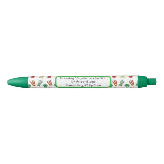 Stylo Noir Vegetable themed pens for business