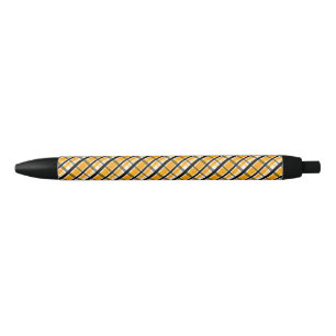Stylo Noir Ventilateur sportif de Pittsburgh Jaune Gold Black