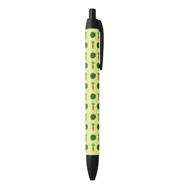 Stylo Noir Vert rustique rétro Jardin végétal Aquarelle (Bas (Vertical))