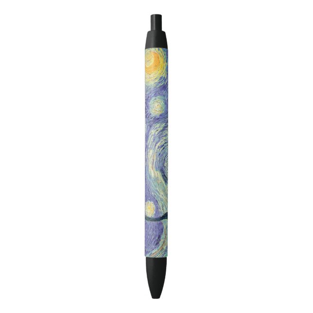 Stylo Noir Vincent Van Gogh/ La Nuit étoilée (devant Vertical)