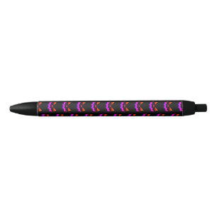 Stylo Noir Visage citrouille Jack-o-lanterne brillant