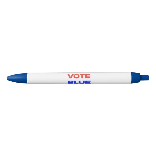 Stylo Noir Vote Blue Voter USA Démocratique Rouge Bleu (Devant)