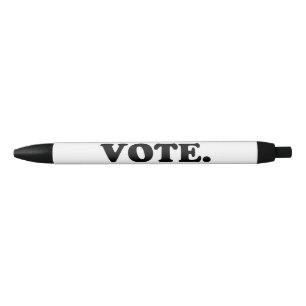 Stylo Noir "vote" - noir blanc