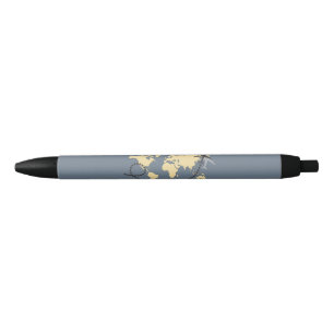 Stylo Noir Voyageons l'illustration du monde