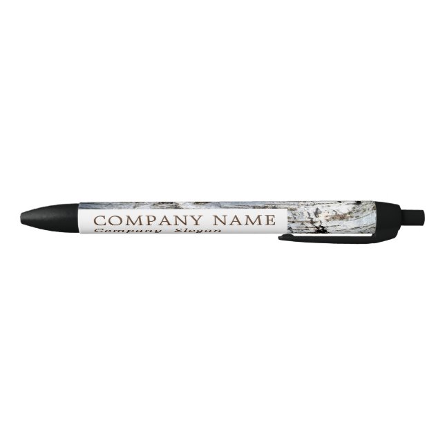 Stylo Noir White Birch Wood Company/Event (Bas)