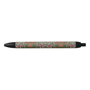 Stylo Noir William Morris Blackthorn Garden Flower Classique