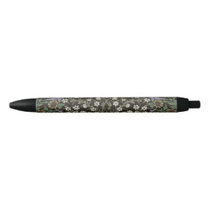Stylo Noir William Morris Blackthorn Tapisserie Florale