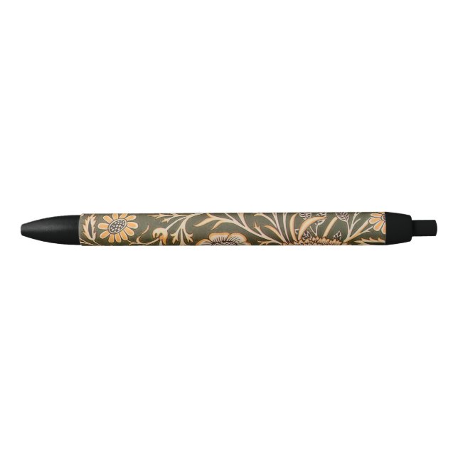 Stylo Noir William Morris Cherwell Motif de fond d'écran (Devant)