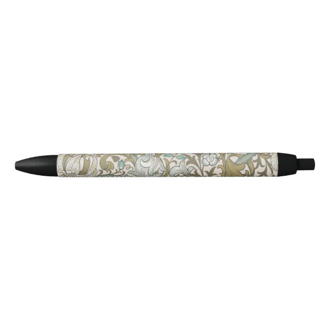 Stylo Noir William Morris Golden Lily Blue Gold Classic (Devant)