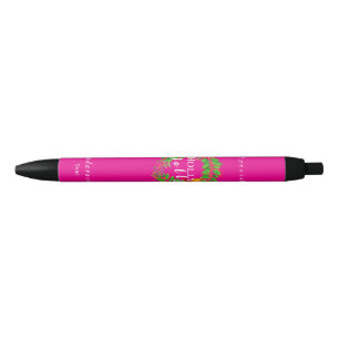 Stylo Noir Wreath Holly Jolly Family Hot Rose