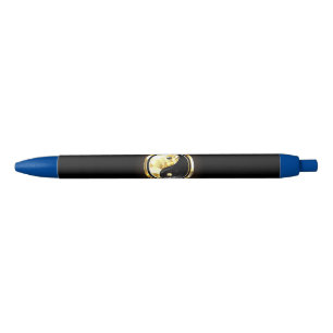 Stylo Noir Yin Yang or sur noir