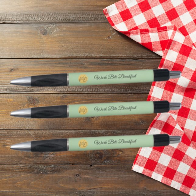 Stylo Nom commercial moderne et logo promotionnel (Créateur téléchargé)