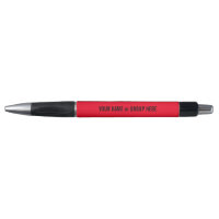 Nom de groupe personnalisé et texte en rouge promo