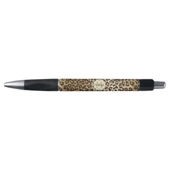 Stylo Nom du monogramme personnalisé de l'Empreinte de l (Devant)