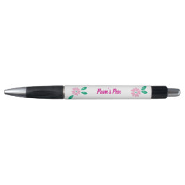 Stylo Nom floral rose doux moderne