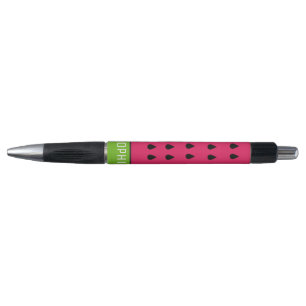 Stylo Nom personnalisé joli pastèque art fruitier
