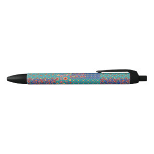Stylo Nostalgique Faux Patchwork Motif Black Trim