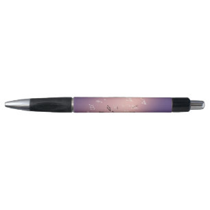 Stylo Notes musicales dans Lilac rose clair de lune
