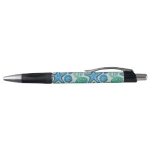 Stylo Nuances des coquillages et du motif bleus