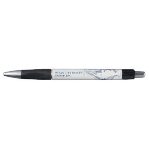 Stylo Ocean City MD Map Blue Custom Company Promo