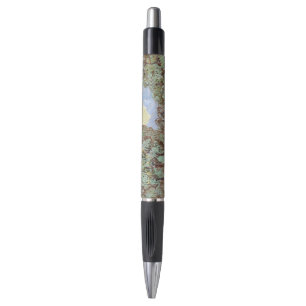 Stylo Oliviers au ciel et au soleil jaunes