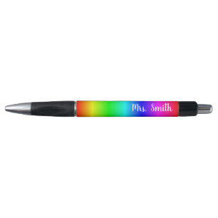 Stylo Ombre arc-en-ciel multicouleur brillant personnali