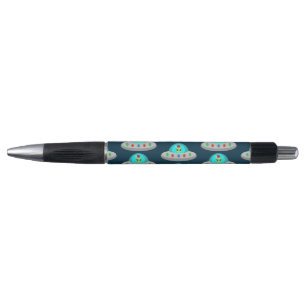 Stylo OVNI de Noël Ho Ho Alien soucoupe volante Motif