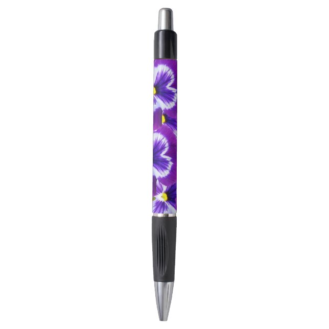Stylo Pansies pourpres, (Devant (Vertical))