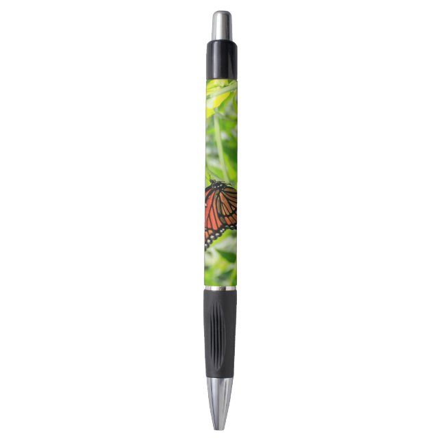 Stylo Papillon de monarque en vol (Devant (Vertical))
