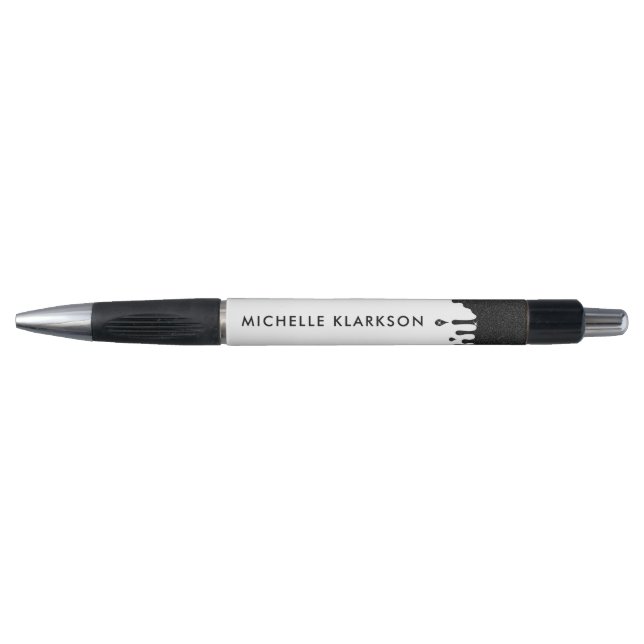 Stylo Parties scintillant de nom du monogramme personnal (Devant)