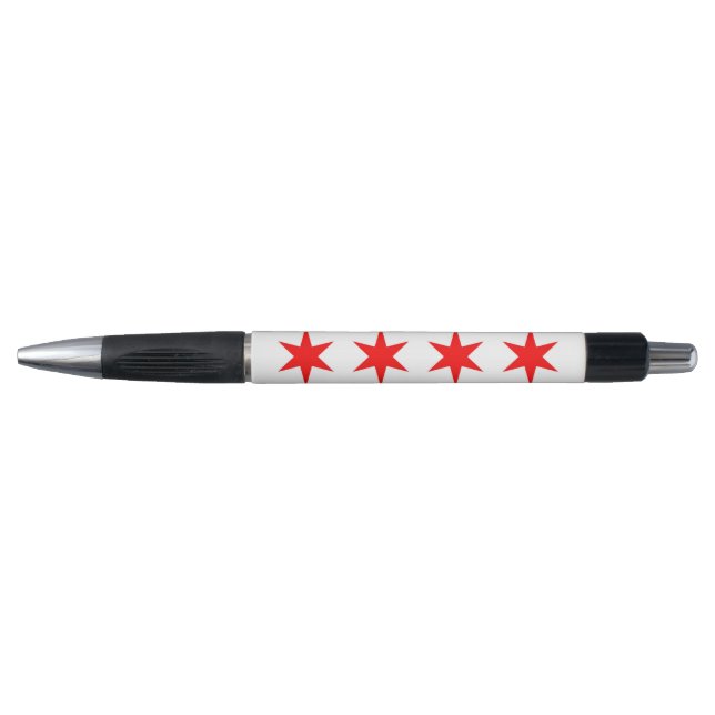 Stylo patriotique avec drapeau de Chicago City, U. (Devant)