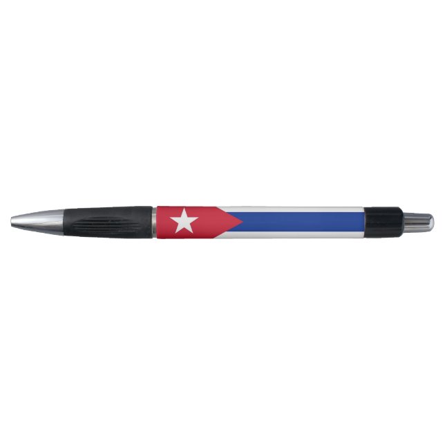 Stylo patriotique avec drapeau de Cuba (Devant)