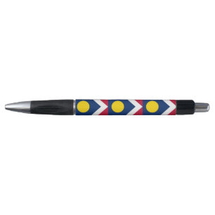 Stylo patriotique avec drapeau de Denver City, Col